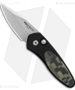 Pro-Tech Sprint Automatic Knife Black w/ Camo G-10 (1.95" Stonewash) 2924