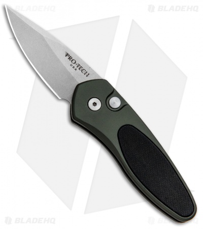 Pro-Tech Sprint Automatic Knife Green/Black G-10 (1.95" Stonewash) 2944
