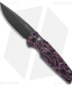 Pro-Tech TR-3 Automatic Knife Custom PK Anodized Snakes (3.5" Black)