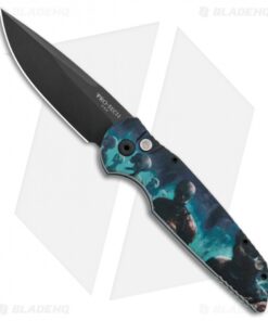 Pro-Tech TR-3 Automatic Knife Custom PK Anodized "Walkers" Print (3.5" Black)