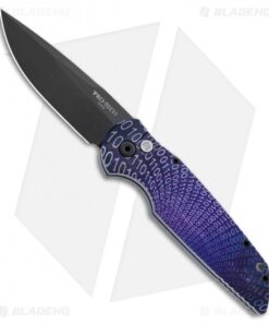 Pro-Tech TR-3 Automatic Knife Custom PK Anodized "Binary" Print (3.5" Black)