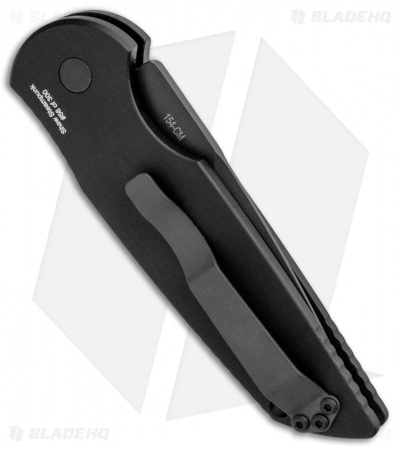 Pro-Tech TR-3 Shaw Steampunk Automatic Knife Copper Inlay (3.3" Black) - Image 3