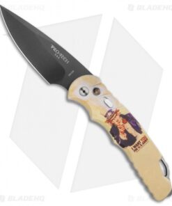 Pro-Tech TR-4 Automatic Knife Custom PK Vintage Uncle Sam (4" Black)