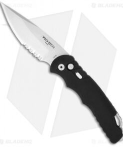 Pro-Tech TR-4.2 Tactical Response 4 Automatic Knife (4" Stonewash Serr)