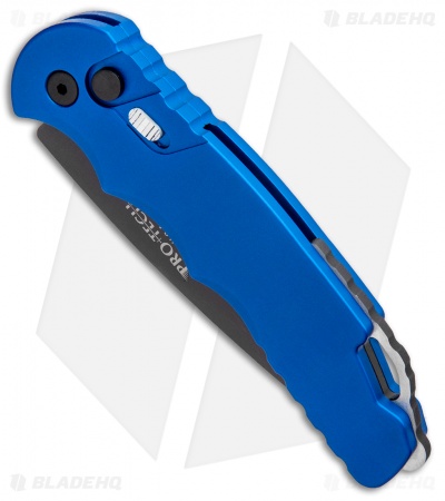 Pro-Tech TR-4.3 Tactical Response 4 Automatic Knife Dark Blue (4" Black) - Image 2