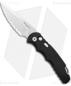 Pro-Tech TR-5 Automatic Knife Black (3.25" Bead Blast Serr)