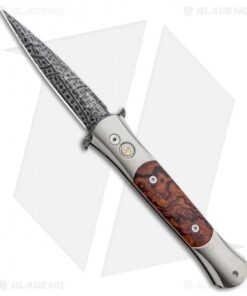 Pro-Tech The Don Custom Automatic Knife Titanium/Ironwood (3.5" Damascus)
