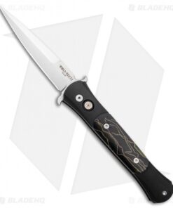 Pro-Tech The Don Custom Automatic Knife Raffir Noble Inlays (3.5" Satin)