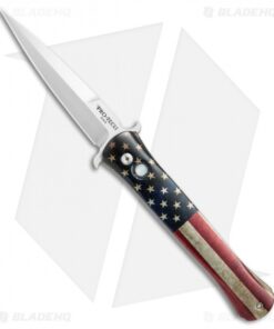 Pro-Tech Custom The Don Automatic Knife Vintage Flag (3.5" Satin) 1740