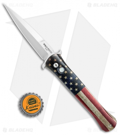 Pro-Tech Custom The Don Automatic Knife Vintage Flag (3.5" Satin) 1740 - Image 4