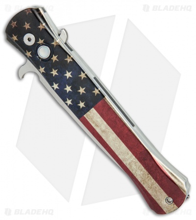 Pro-Tech Custom The Don Automatic Knife Vintage Flag (3.5" Satin) 1740 - Image 2