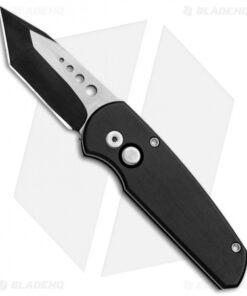 Pro-Tech Runt 3 Black Automatic Tanto Knife (1.94" Two-Tone Plain) *Collection*