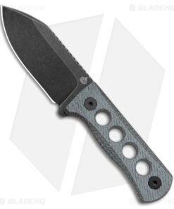 QSP Canary Neck Knife Fixed Blade Blue Denim Micarta (2.5" BW)