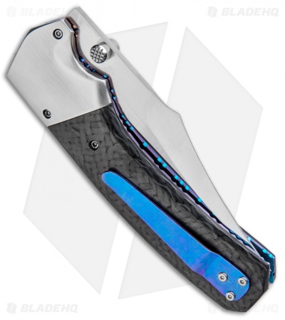 Rainy & Cory Vallotton Freedom Fighter D/A Automatic Knife Carbon Fiber #7 - Image 3