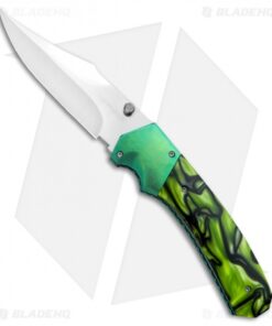 Rainy & Cory Vallotton Custom Freedom Fighter D/A Automatic Knife Kirinite #8