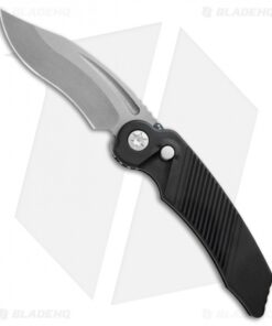 Rat Worx MRX Lightweight Recurve Automatic Knife Black (3.6" Stonewash ) 22210