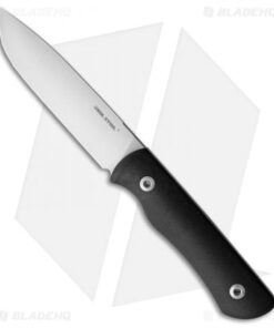 Real Steel Bushcraft Plus CONVEX Fixed Blade Knife Black G-10 (4.5" Satin)