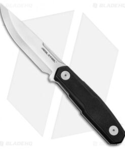 Real Steel Bushcraft Zenith Scandi Fixed Blade Knife Black G-10 (4.8" Satin)