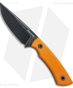 Real Steel Forager Fixed Blade Knife Orange G-10 (4.25" Black SW)