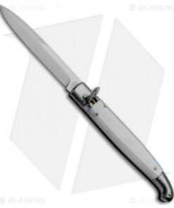 SKM 9.5" Fancy Lever Lock Automatic Knife White Acrylic (Bayonet)