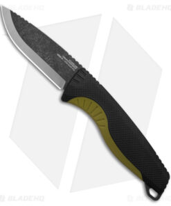 SOG Aegis FX Fixed Blade Knife Indigo Black/Moss Green GRN (3.6" Black SW)