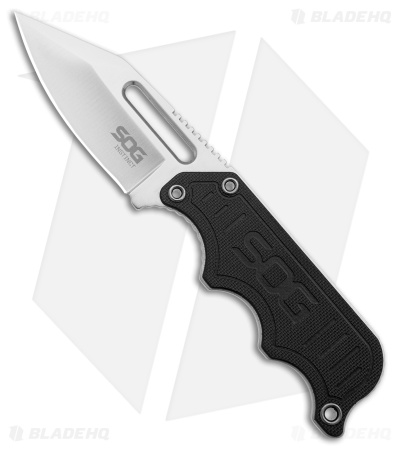SOG Instinct Fixed Blade Knife Black G-10 (2.3" Satin) NB1012
