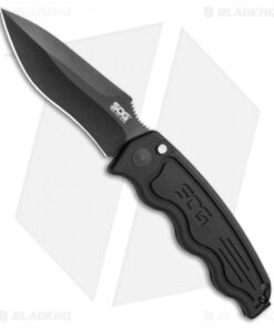 SOG-TAC Automatic Knife Drop Point (3.5" Black) ST-06