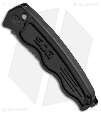 SOG-TAC Clip Point Automatic Knife (3.5" Black) ST-02 - Image 2