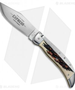 Schatt & Morgan Express #71 Automatic Knife Burlesque Stag (4.25" Satin)