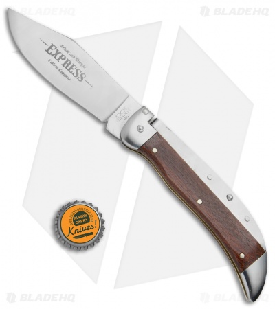 Schatt & Morgan Express #71 Automatic Knife Leopard Wood (4.25" Satin) - Image 4