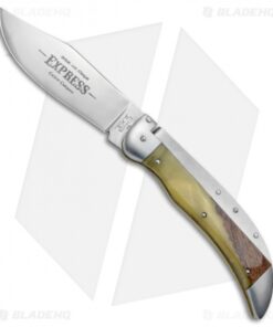 Schatt & Morgan Express #71 Automatic Knife Pearl Shock Wood (4.25" Satin)