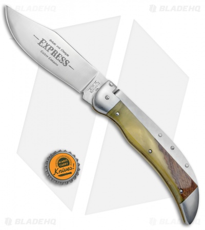 Schatt & Morgan Express #71 Automatic Knife Pearl Shock Wood (4.25" Satin) - Image 4