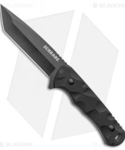 Schrade Regime Tanto Fixed Blade Knife Black G-10 (4" Black AUS-8)