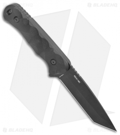 Schrade Regime Tanto Fixed Blade Knife Black G-10 (4" Black AUS-8) - Image 2
