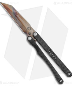 Scorpion 6 Knives Nitro-V Balisong Butterfly Knife Sculpted Ti (3.5" Loki)