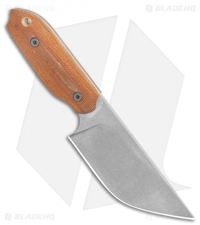 Sheepdog Knives LDT Fixed Blade Knife Natural Micarta (4" Stonewash) - Image 2