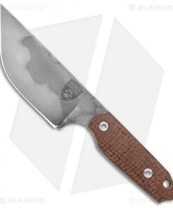 Sheepdog Knives Mini LDT Fixed Blade Knife Burlap Micarta (3" Gray)