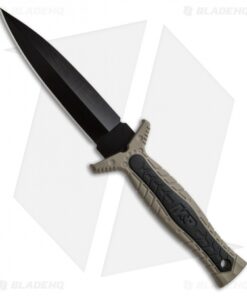 Smith & Wesson M&P Full Tang Fixed Blade Boot Knife Tan (4.7" Black) SWMPF3BR
