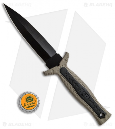 Smith & Wesson M&P Full Tang Fixed Blade Boot Knife Tan (4.7" Black) SWMPF3BR - Image 4