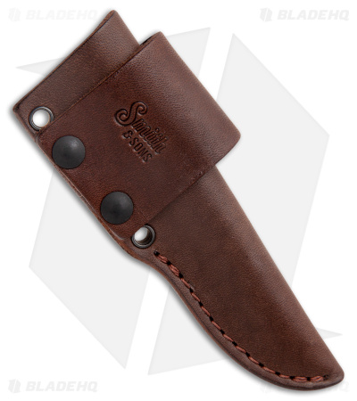 Smith & Sons Spur Fixed Blade Knife Black Burlap Micarta (3.45" Stonewash AEB-L) - Image 3