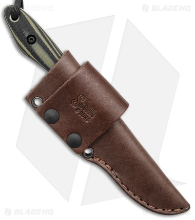 Smith & Sons Spur Fixed Blade Knife OD Green/Black G-10 (3.37" Stonewash) - Image 3