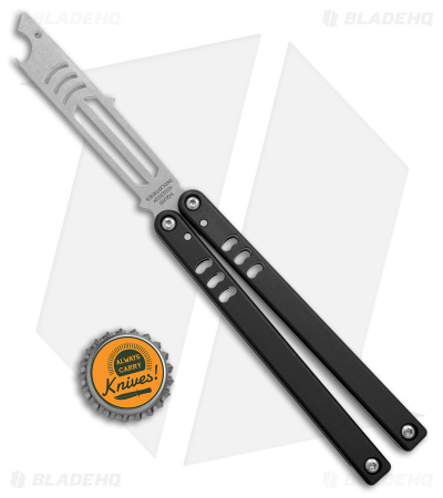 Squid Industries Mako V4.5 Bottle Opener Balisong Trainer Black (4.3" SW) - Image 4