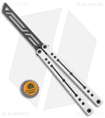 Squid Industries Nautilus Butterfly Balisong Trainer V2 Winter (2.5" Black) - Image 4