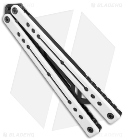 Squid Industries Nautilus Butterfly Balisong Trainer V2 Winter (2.5" Black) - Image 3