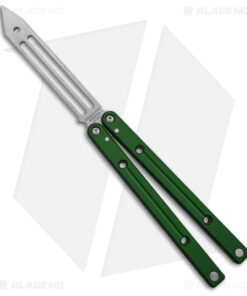 Squid Industries Squidtrainer V4 Butterfly Balisong Trainer Green (4.5" SW)