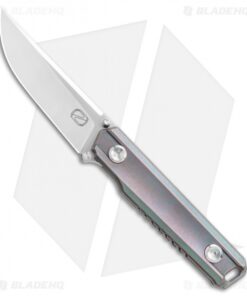 Stedemon ZKC-B02 Liner Lock Knife Green/Purple Titanium (3.5" Satin) B02S05
