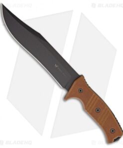 Steel Will Chieftain Fixed Blade Knife Brown Micarta (7.5" Black) 1620