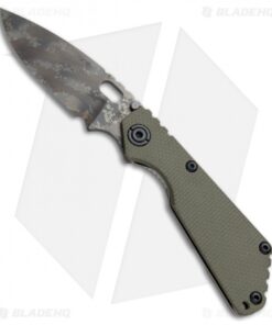 Strider SNG Frame Lock Knife OD Green G-10 (3.5" Double Digicam)