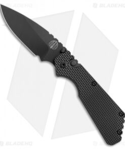 Strider + Pro-Tech PT Automatic Knife Knurled Black (2.75" Black)