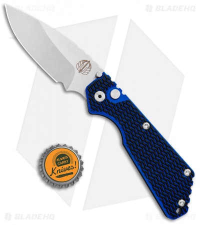 Strider + Pro-Tech SnG Automatic Knife Blue/Black G-10 (3.5" Stonewash) - Image 4